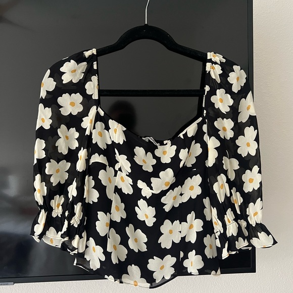 Reformation Tops - Daisy Reformation Top Black Size 2